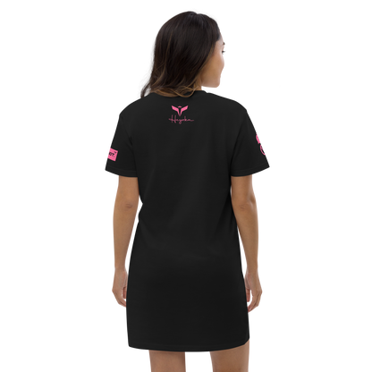 WHY_NOT NEON Organic cotton t-shirt dress BLACK