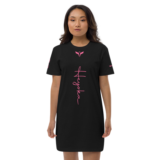 WHY_NOT NEON Organic cotton t-shirt dress BLACK