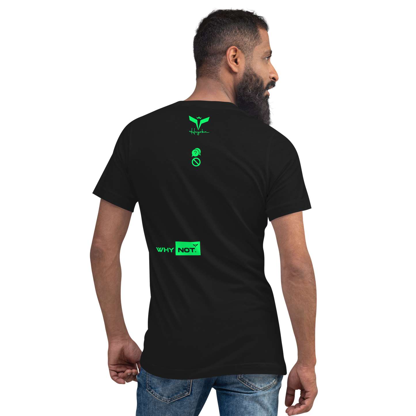 WHY_NOT NEON Unisex Short Sleeve V-Neck T-Shirt